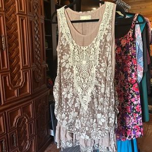Boho style mini dress